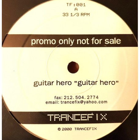 Guitar Hero - Guitar Hero (Original Pumping Mix / Part 2) 12" Vinyl Record
