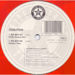 Coalition - Ba Bah Da (Dance Perfection Remix / Unity Original / Skullys Vibe) 12" Vinyl