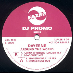 Dayeene - Around The World (Stonebridge Club Mix / Stonebridge Dub / Rapina Brothers Tangier Mix / Dragonfly Mix) Vinyl Promo