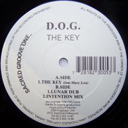 D.O.G - The Key (Vocal Mix / Lunar Dub / Intention Mix) 12" Vinyl Record