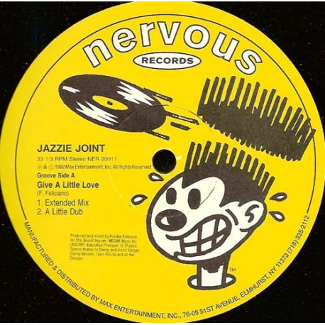 Jazzie Joint - Give A Little Love (Extended / Dub) / Pump Pump (Let It Flow Mix / Beats) 12" Vinyl