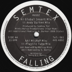 Semtex - Falling (Global Insert Mix / Andy Barker Mix / Mishap Mix / Plastic Tube Mix) 12" Vinyl