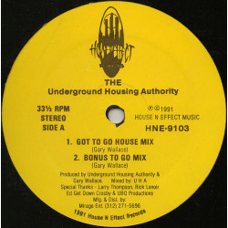 Underground Housing Authority - Here I Am / Got To Go (House Mix / Bonus Mix / Original Mix) 12" Vinyl