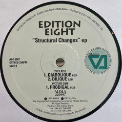 Edition Eight - Structural Changes EP (Diabolique / Dilique / Prodigal) 12" Vinyl Record