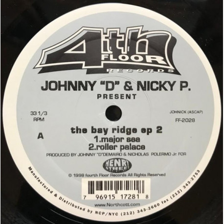 Johnny D & Nicky P - Bay Ridge EP 2 (Major Sea / Roller Palace / JohNick Soul / Smoke) 12" Vinyl Record