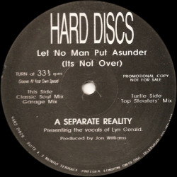 A Separate Reality - Let No Man Put Asunder (Classic Soul Mix / Garage Mix / Top Stoaters Mix) 12" Vinyl Record