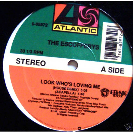 Escofferys - Look Whos Loving Me (R&B Mix / House Remix / Radio Edit / Acappella) 12" Vinyl Record