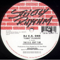DJ C.S.One - Funky Pleasure (The D.G Edit / Original Mix) 12" Vinyl Record