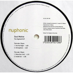Soul Motive - The Nightshift EP Featuring Into The Night / Atmosphere / Skies The Limit / Inside Out (12" Vinyl Record)