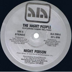Night People Featuring  Sammy Relford - Night Persion (Original / Special Dance Mix) Still In Shrinkwrap