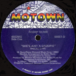 Bobby Nunn - Shes Just A Groupie (Vocal Mix / Instrumental) 12" Vinyl Record Still In Shrinkwrap