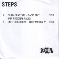 (CD) Steps - Chain Reaction (Radio Edit) / One For Sorrow (Tony Moran 7" Mix) Promo