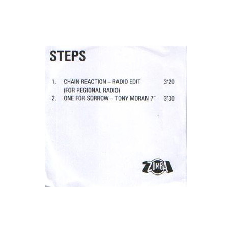 (CD) Steps - Chain Reaction (Radio Edit) / One For Sorrow (Tony Moran 7" Mix) Promo