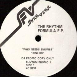 Rhythm Formula EP - Who Needs Enemies / Kinetix / And Then / Amazon Blue (12" Vinyl Promo)