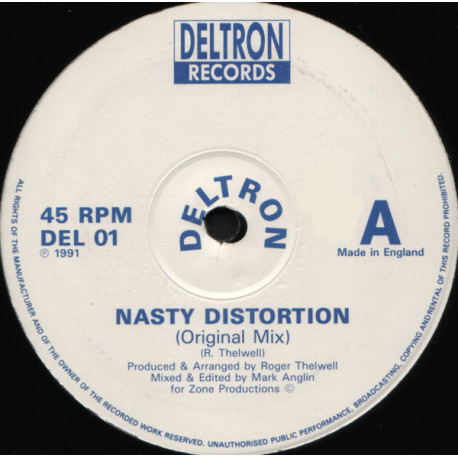 Deltron - Nasty Distortion (Original Mix / Rave Mix) 12" Vinyl Record