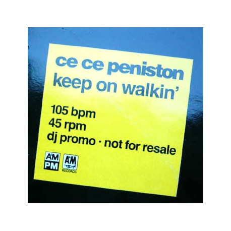Ce Ce Peniston - Keep On Walkin (One Sided 12" Vinyl Promo)