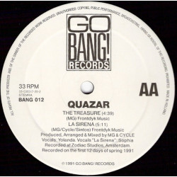 Quazar - The Treasure / La Sirena / Here And Now / Through The Looking Glass (The Spring EP) 12" Vinyl