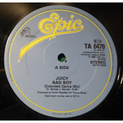 Juicy - Bad Boy (Extended Dance Mix / Dub Mix) 12" Vinyl Record