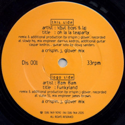 Idjut Boys & Laj - Oh La La Teaparty (Crispin J Glover Mix) / Bam Bam - Funkyland (Crispin J Glover Mix) 12" Vinyl Record