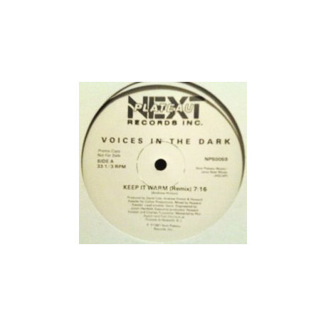 Voices In The Dark - Keep It Warm (Remix / Radio Edit / Instradub) 12" Vinyl Promo