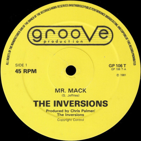 Inversions - Mr Mack / Passport / In The Meantime (Classic Brit Funk) 12" Vinyl Record