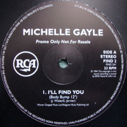 Michelle Gayle - I'll Find You (Body Bump Mix / Body Bump Inst / West Coast Mix) 12" Vinyl Promo