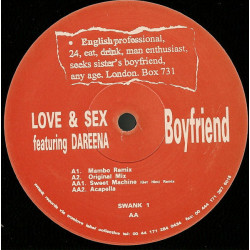 Love & Sex Featuring Dareena - Boyfriend (Mambo Remix / Original Mix / Acappella) / Sweet Machine (Remix)