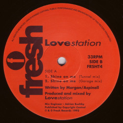 Lovestation - Shine On Me (Diva Mix / Garage Mix / Garage Dub / Tunnel Mix) 12" Vinyl