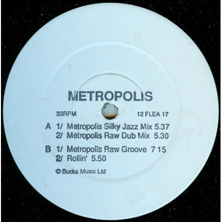 Metropolis - Metropolis (Silky Jazz Mix / Raw Dub / Raw Groove) Rollin (12" Vinyl Promo)