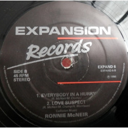 Ronnie McNeir - Love Suspect / Everybodys In A Hurry / Follow Your Heart (12" Vinyl Record)