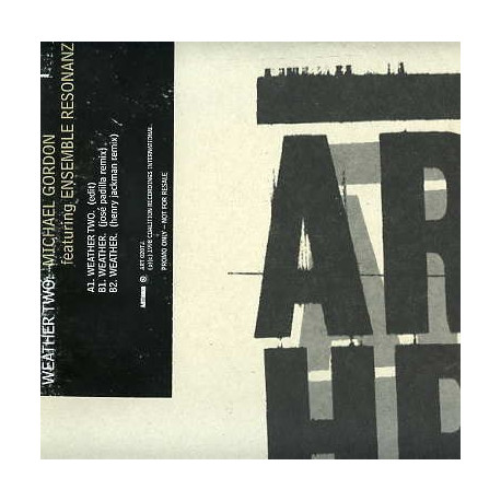 Michael Gordon Feat Ensemble Resonanz - Weather Two (Edit / Jose Padila Remix / Henry Jackman Remix) Vinyl Promo