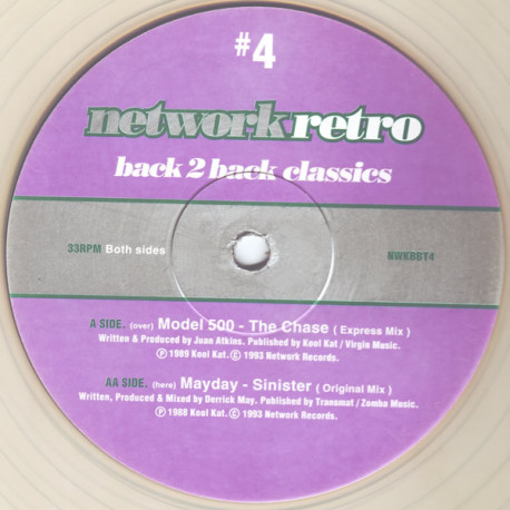 Model 500 - The Chase (Express Mix) / Mayday - Sinister (Original Mix) Clear Vinyl