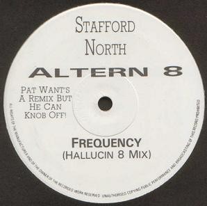 Altern 8 - Frequency (Hallucin 8 mix) / Interview (Recorded outside Shelley's nightclub) Vinyl Limited Edition.