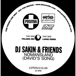 DJ Sakin & Friends - Nomansland (Davids Song) Polaris Mix / Lange Remix (Vinyl Promo)