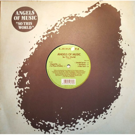 Angels Of Music - So This World (Original Mix / Two Phases Of Infinity / Extended Mix / Vocal Remix / A Bass Touch)