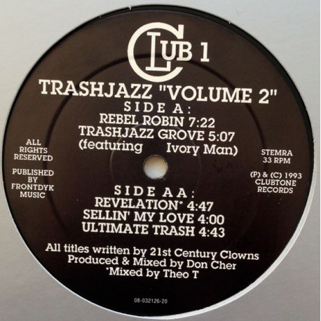 Trashjazz Volume 2 - Rebel Robin / Trashjazz Grove / Revelation / Sellin My Love / Ultimate Trash