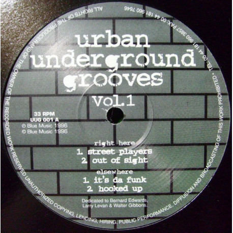 Urban Underground Grooves - Street Players / Out Of Sight / Its Da Funk / Hooked Up