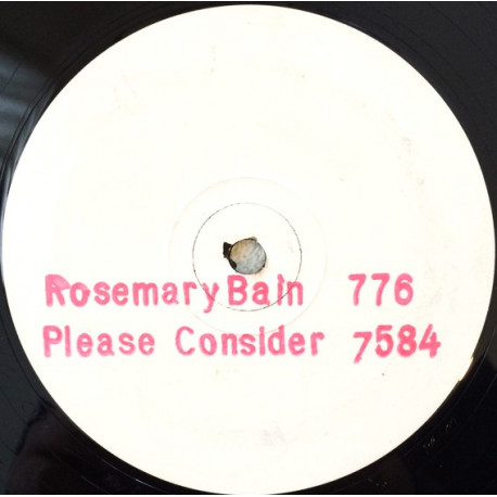 Rosemary Bain - Please Consider (2 Mixes) / Love Can Breathe (2 Mixes) Vinyl Promo