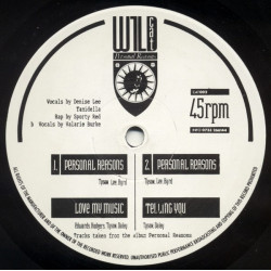Personal Reasons - Love My Music / Telling You (Vinyl Promo)