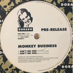 Monkey Business - Aint No Fun (Cool Breeze Mix / No Vocals / Burnin Mix) Vinyl Promo