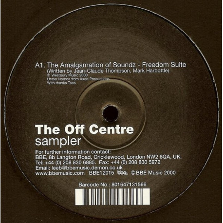 Amalgamation Of Soundz - Freedom Suite / Phoojun - Rainbow (Off Centre Sampler)