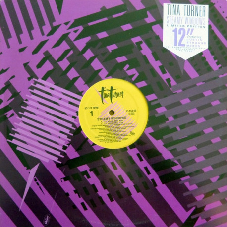 Tina Turner - Steamy Windows (4 Justin Strauss Mixes) Vinyl Promo