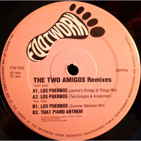 Two Amigos - Los Puerbos (Jambos Strings & Things Mix / Arastaman Mix / Summer Madness Mix) / That Piano Anthem