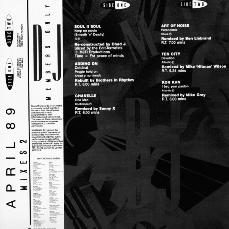 Coldcut - People Hold On (Brothers In Rhythm Remix) / Sou l II Soul - Keep On Moving (Chad Jackson Remix) DMC MIXES 