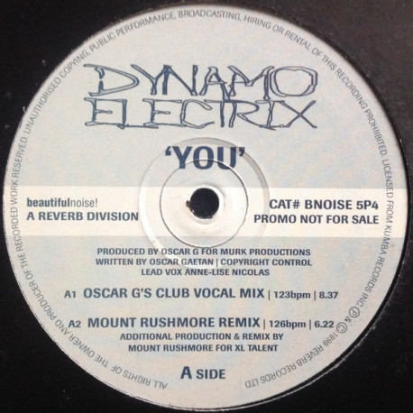 Dynamo Electrix - You (Oscar G Club Vocal / Mount Rushmore Remix / Future Shock Vocal / Oscar G Dub) Promo