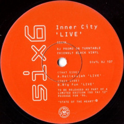 Inner City - Big Fun (Live) / Hallelujah (Live) Limited 10 Inch Vinyl