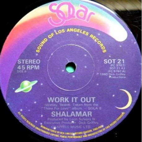 Shalamar - Work It Out / Somewhere Theres A Love