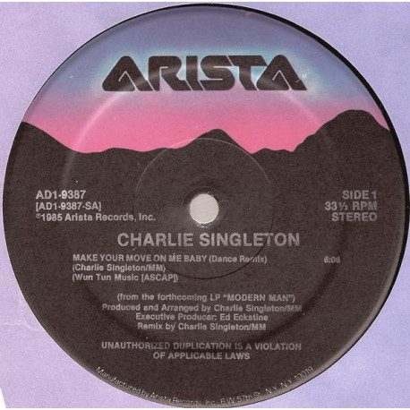 Charlie Singleton - Make Your Move On Me Baby (Dance Remix / With Rap / Without Rap)