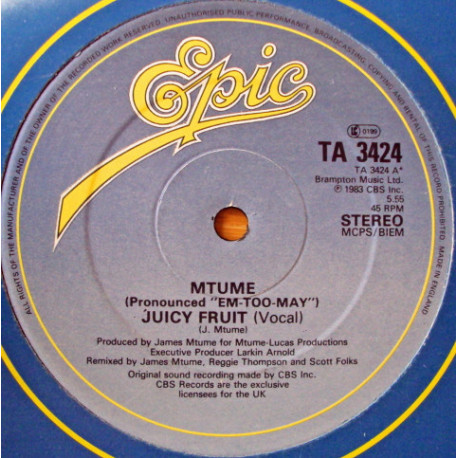 Mtume - Juicy Fruit (Vocal / Instrumental)