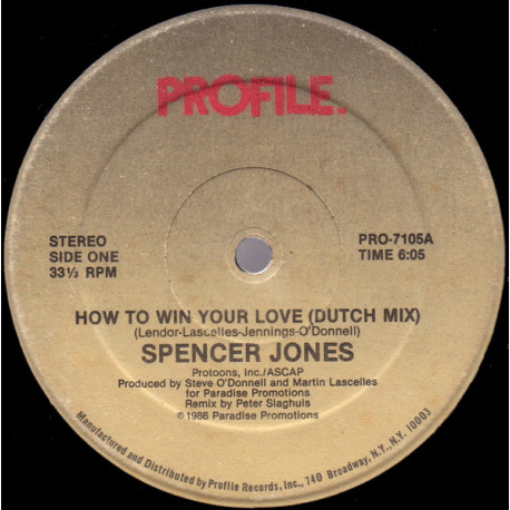 Spencer Jones - How To Win Your Love (Dutch Mix / UK Mix / Instrumental)